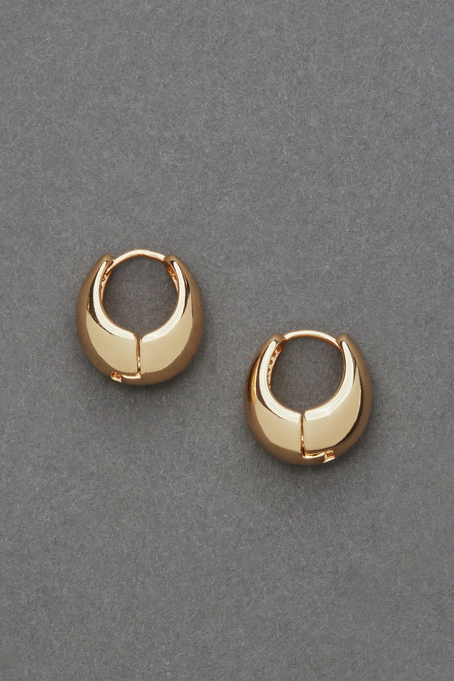 baby oval hoop earring